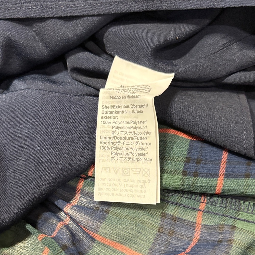 J. Crew Dark Green Plaid Tiered Long Sleeve Dress - Picture 13 of 16